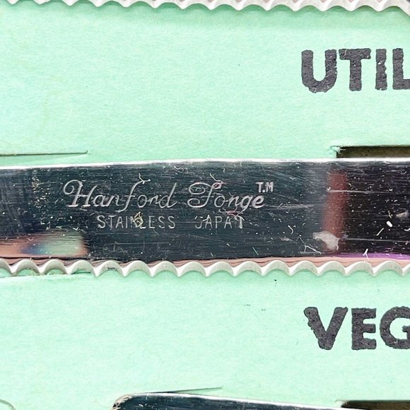 Vintage Hanford Forge Colonial Kitchen Stainless Steel Cutlery Set In Box Japan - Picture 4 of 12